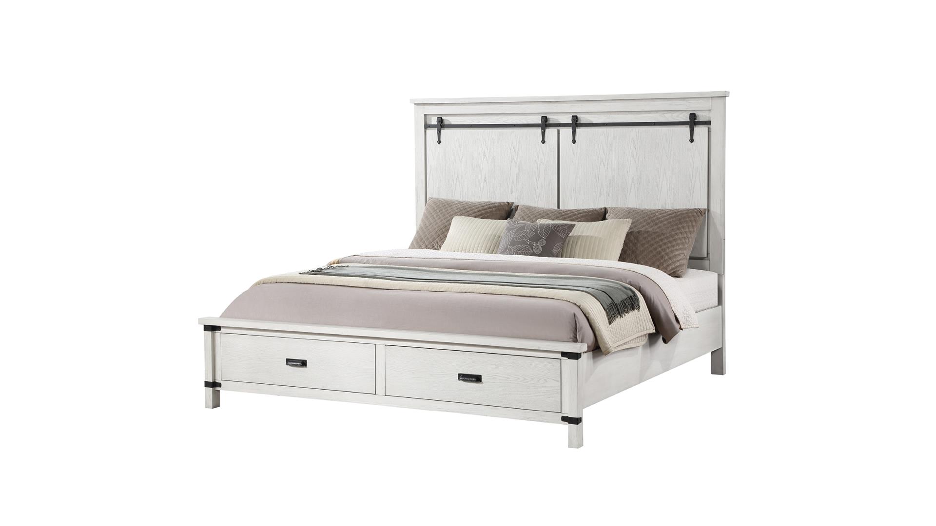 Loretta King Bed White