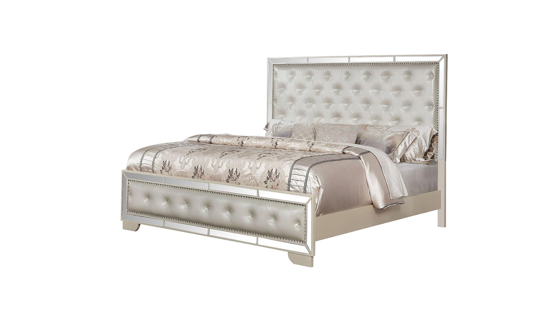 Madison Queen Bed Beige