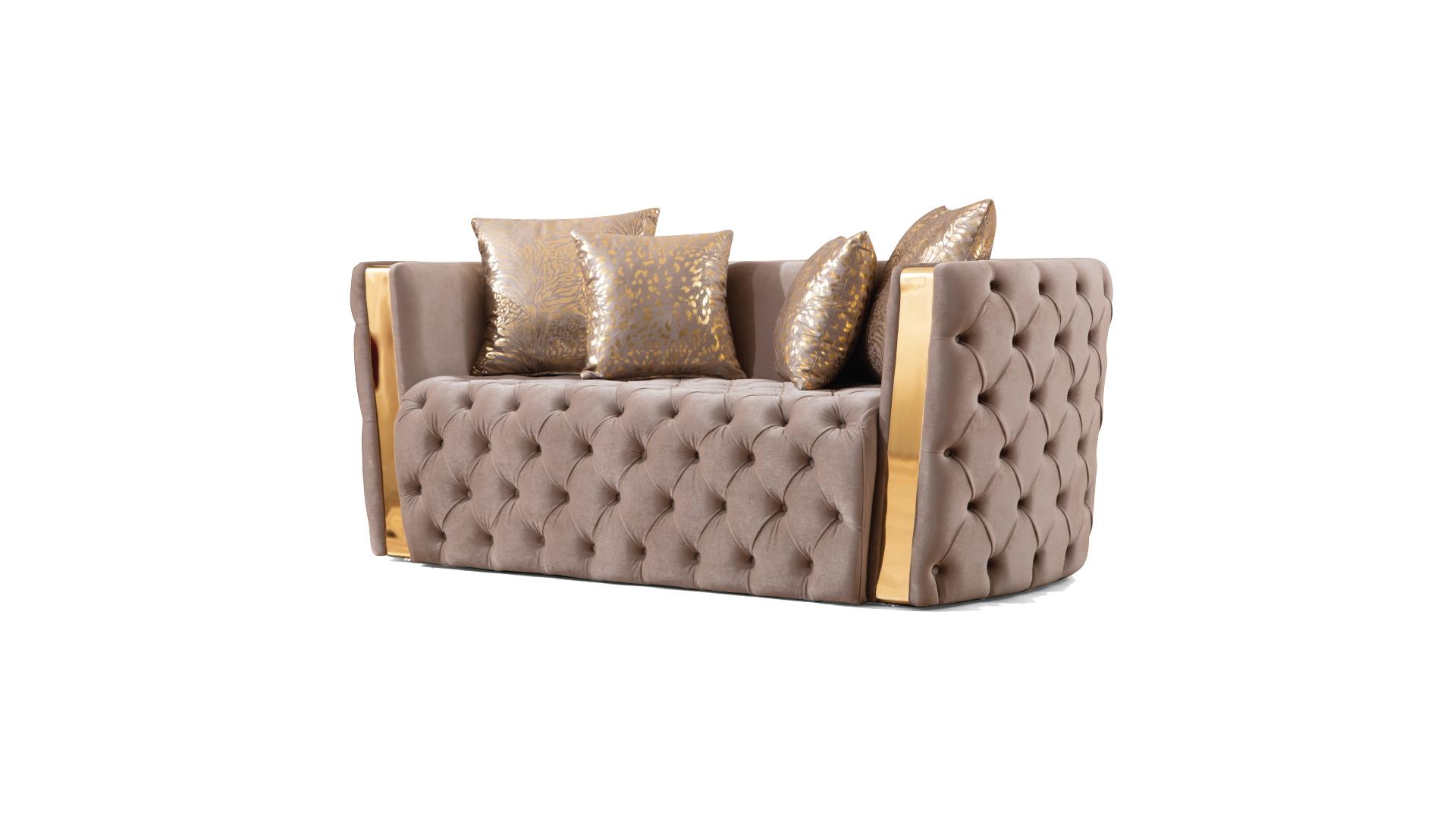 Naomi Loveseat Taupe - C